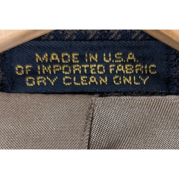 VTG Bachrach 42L Mens Sport Coat Jacket 46" Chest Made In USA - Picture 8 of 12